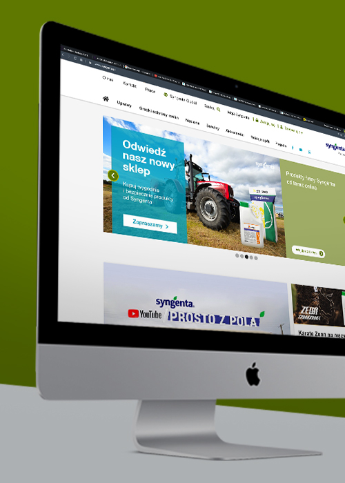 Obsługa serwisu www.syngenta.pl